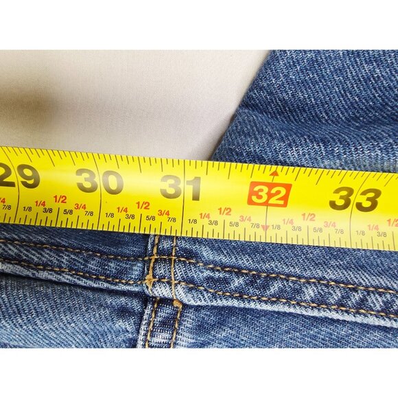 Levis Size 31X30 Mens Silver Tab '94 Baggy Blue Cotton Denim 5 Pocket Logo Jeans - Picture 7 of 13